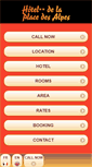 Mobile Screenshot of hotelplacedesalpes.com